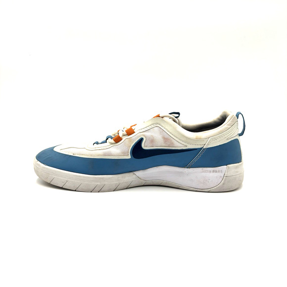 Nike SB Nyjah Free 2 Mens Size 11 BV2078-402 White Dutch Blue Orange - Picture 5 of 8